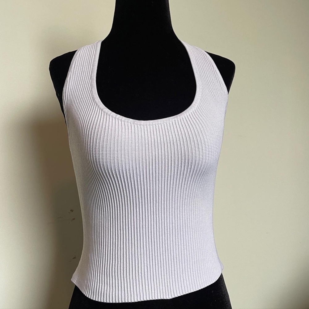 Sculpt Knit Backless Halter Top